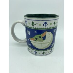 Star Wars Ugly Christmas Sweater BABY‎ Yoda Ceramic Coffee Mug  20oz Mandalorian